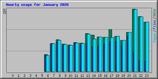Hourly usage for January 2026