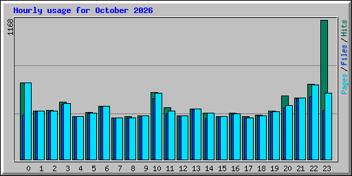 Hourly usage for October 2026